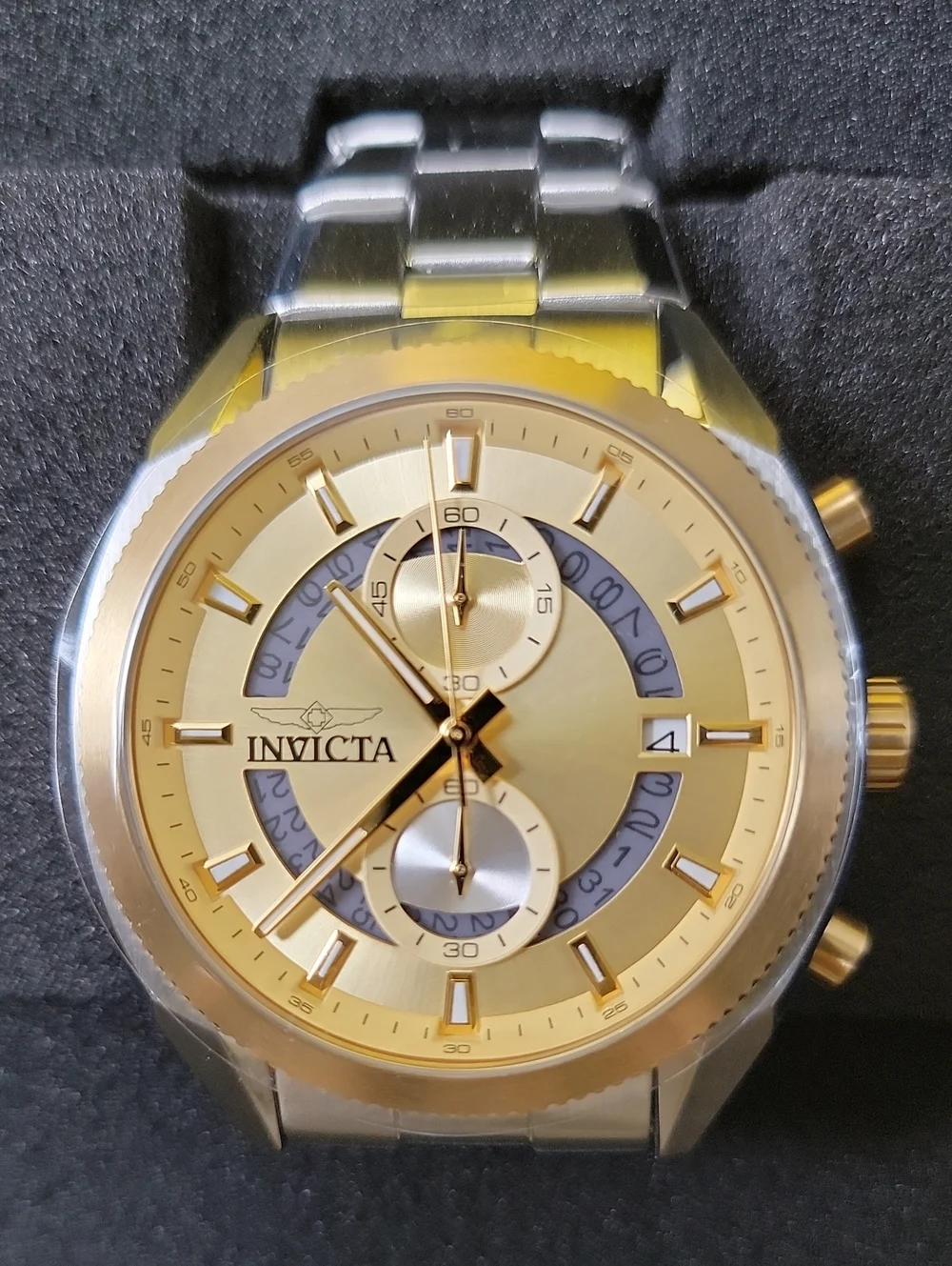 NEW ⌚️ Invicta Speedway Sprintus Men's Chronograph Watch - 45mm. Steel 50435
